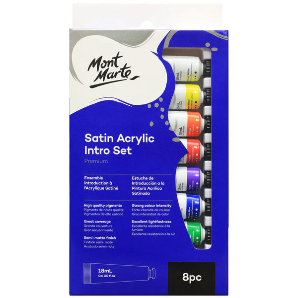 Mont Morte Satiin Acrylic set 8x18ml set