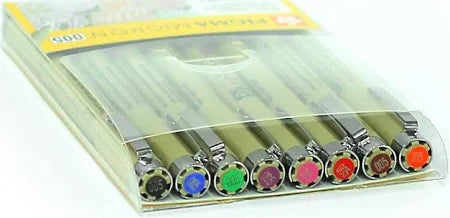 Sakura Pigma Micron Pen Colour Set Of 8