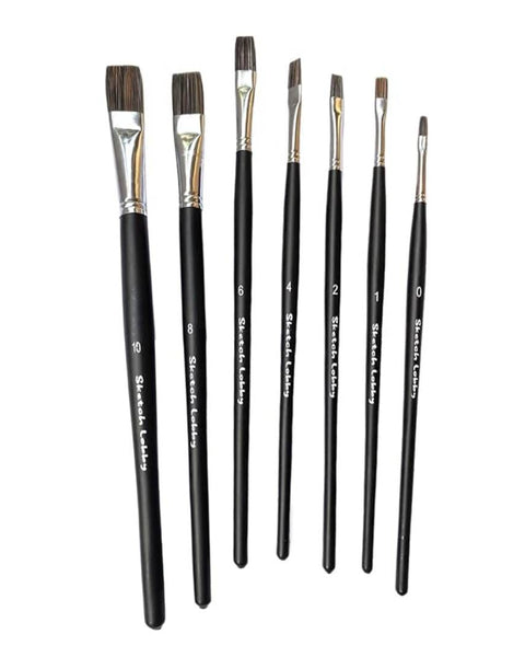 Sketch Lobby Flat Brush Set Of 7