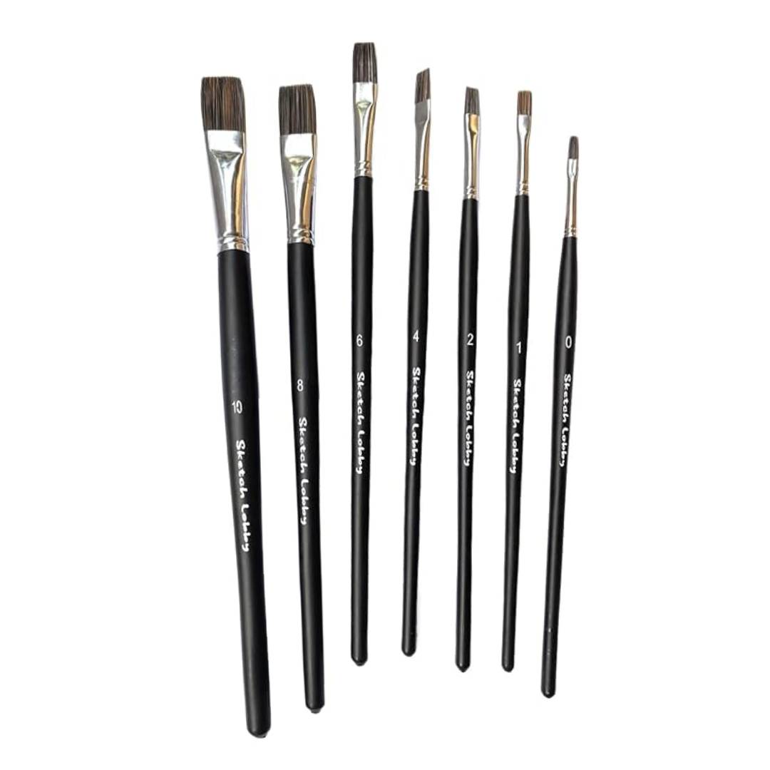 Sketch Lobby Flat Brush Set Of 7
